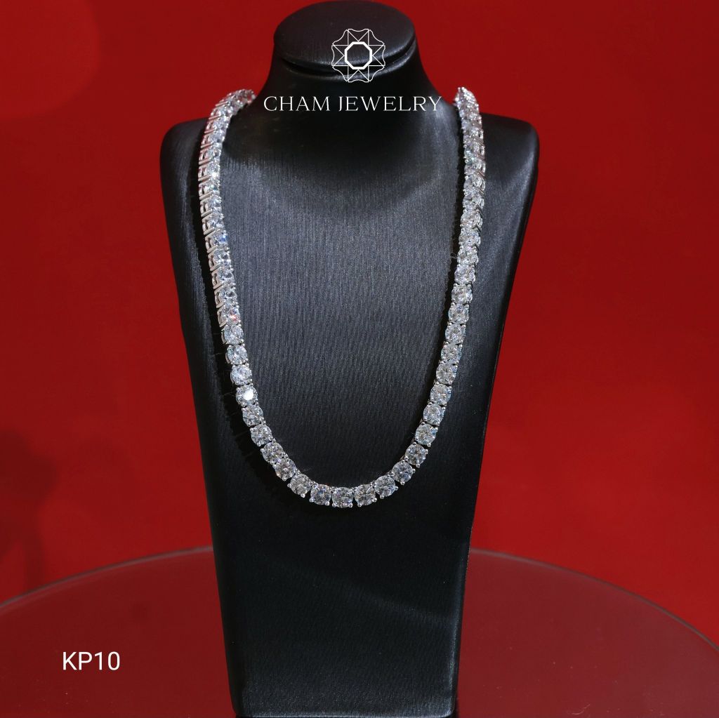 Dây Chuyền KP10 CHAM JEWELRY, Dây Tennis 4.0ly (Barcode TDK01-TDK02).