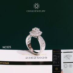 Nhẫn NC325 CHAM JEWELRY, Chủ 5.4mm Đá Moissanite C&C (OCNN172)