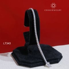 Lắc Tay LT343 CHAM JEWELRY, Lắc Tay Tennis Full Đá 2.5mm (Barcode KLT04)