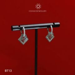 Hoa Tai CHAM JEWERLY BT13, Hoa Tai Kim Tiền ( Barcode TBT738).