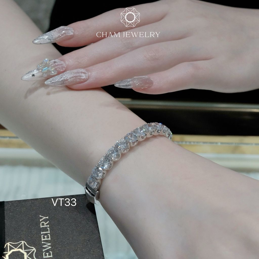 Vòng Tay CHAM JEWELRY VT33 , Đá Newzealand 5mm (Barcode TV0151).