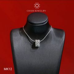 Mặt Dây Chuyền MK12 CHAM JEWELRY, Mặt Bánh Xe 2 Viền Tấm ( Barcode TCH200)