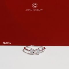 Nhẫn NM176 CHAM JEWELRY, Nhẫn Kiểu Nơ Đai Bi (Barcode TNT1008).