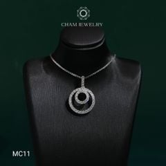 Mặt Dây Chuyền MC11 CHAM JEWELRY , Full Moissanite Cao Cấp (Barcode OM07).