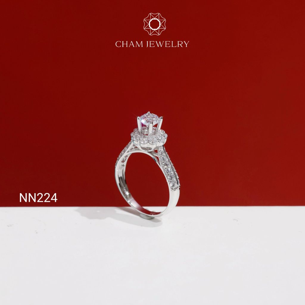 Nhẫn NN224 CHAM JEWELRY, Chủ 5.0mm( Barcode TNN1882).