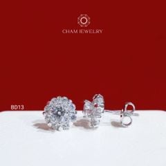 Hoa Tai CHAM JEWERLY BD13, Chủ 4.0mm (Barcode TBD1389).