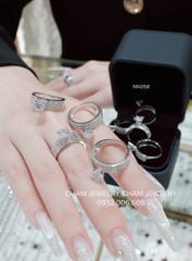 Nhẫn Nữ NN358 CHAM JEWELRY, Chủ 6.0mm (Barcode TNN1038- TNN1318)