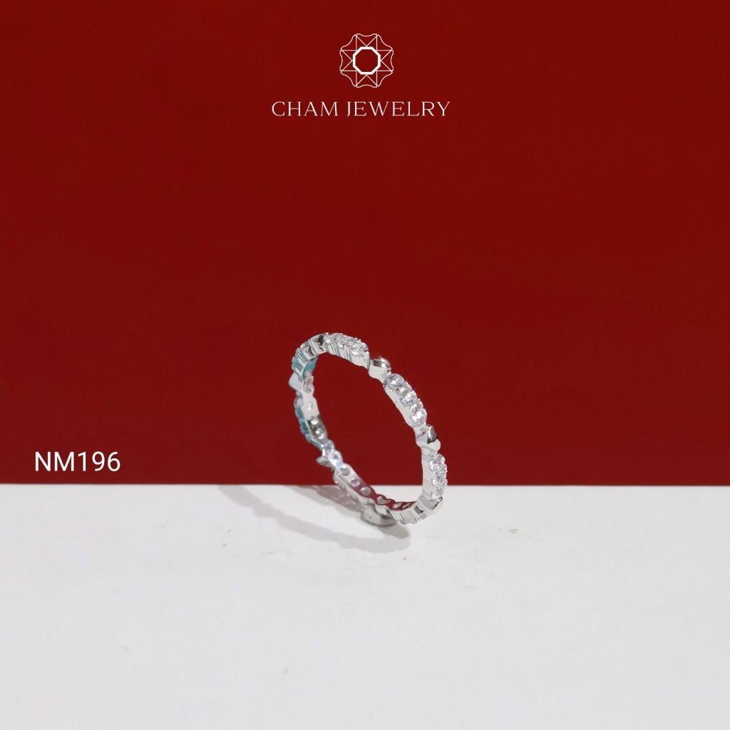 Nhẫn NM196 CHAM JEWELRY, Nhẫn Kiểu Full Đá ( TNF82-C-N2606 ).