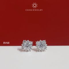 Hoa Tai BV68 CHAM JEWERLY, Chủ 4.5mm (Barcode TBV482) .