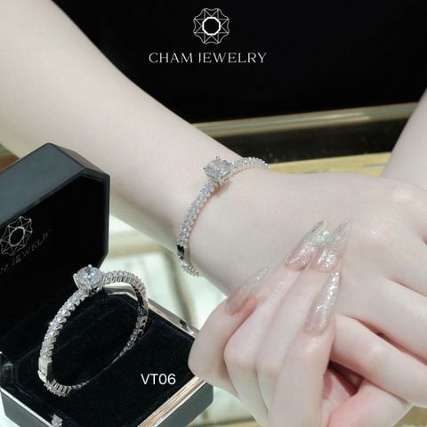 Vòng Tay CHAM JEWELRY VT06, Chủ 10mm (Barcode TV49).