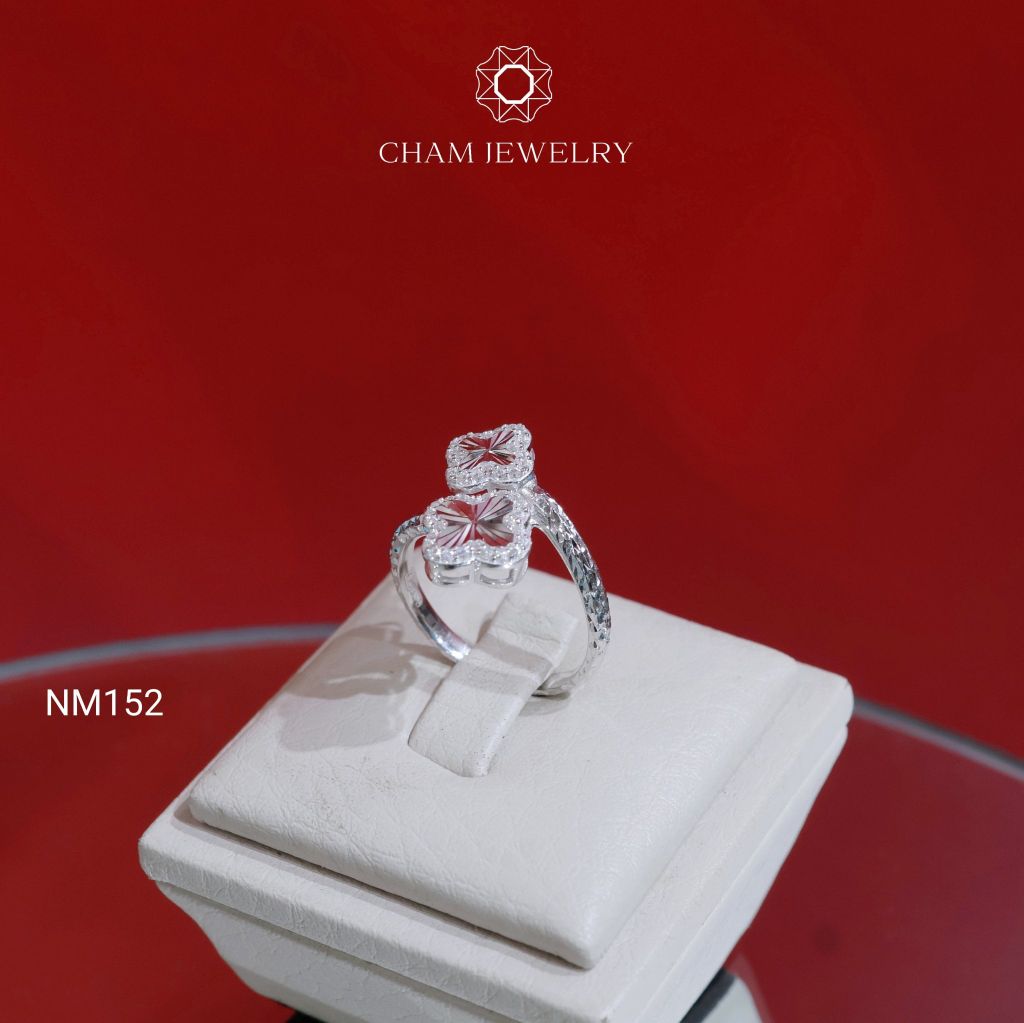 Nhẫn NM152 CHAM JEWELRY, Nhẫn Kiểu Cỏ 4 Lá (Barcode TVB319N).