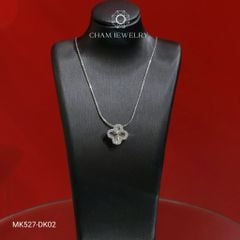 Dây Chuyền MK527-DK02 45cm CHAM JEWELRY, Mặt Cỏ 4 Lá 12mm.