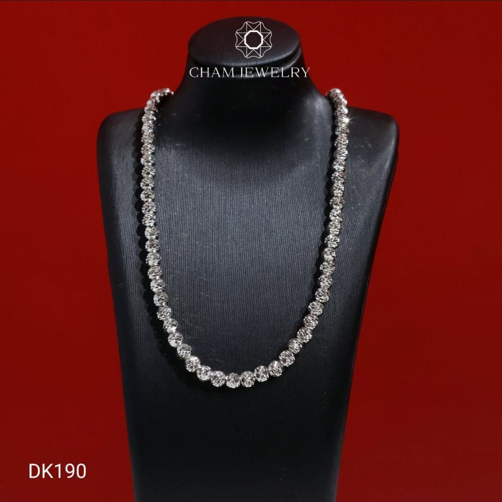 Dây Chuyền DK190 CHAM JEWELRY, Dây Bi Bản 5.5mm (CDMD3)