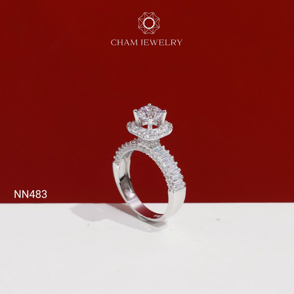 Nhẫn NN483 CHAM JEWELRY, Chủ 6.0mm ( C-NHN210(B2) ).