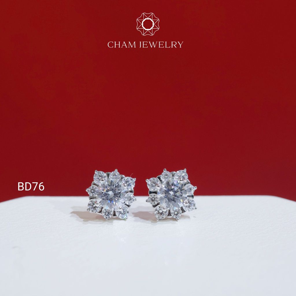 Hoa Tai CHAM JEWELRY BD76, Chủ 5.0mm (Barcode TBD1433).