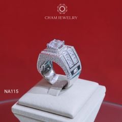 Nhẫn Nam NA115 CHAM JEWELRY, Chủ 8.0mm (Barcode TNNA162).