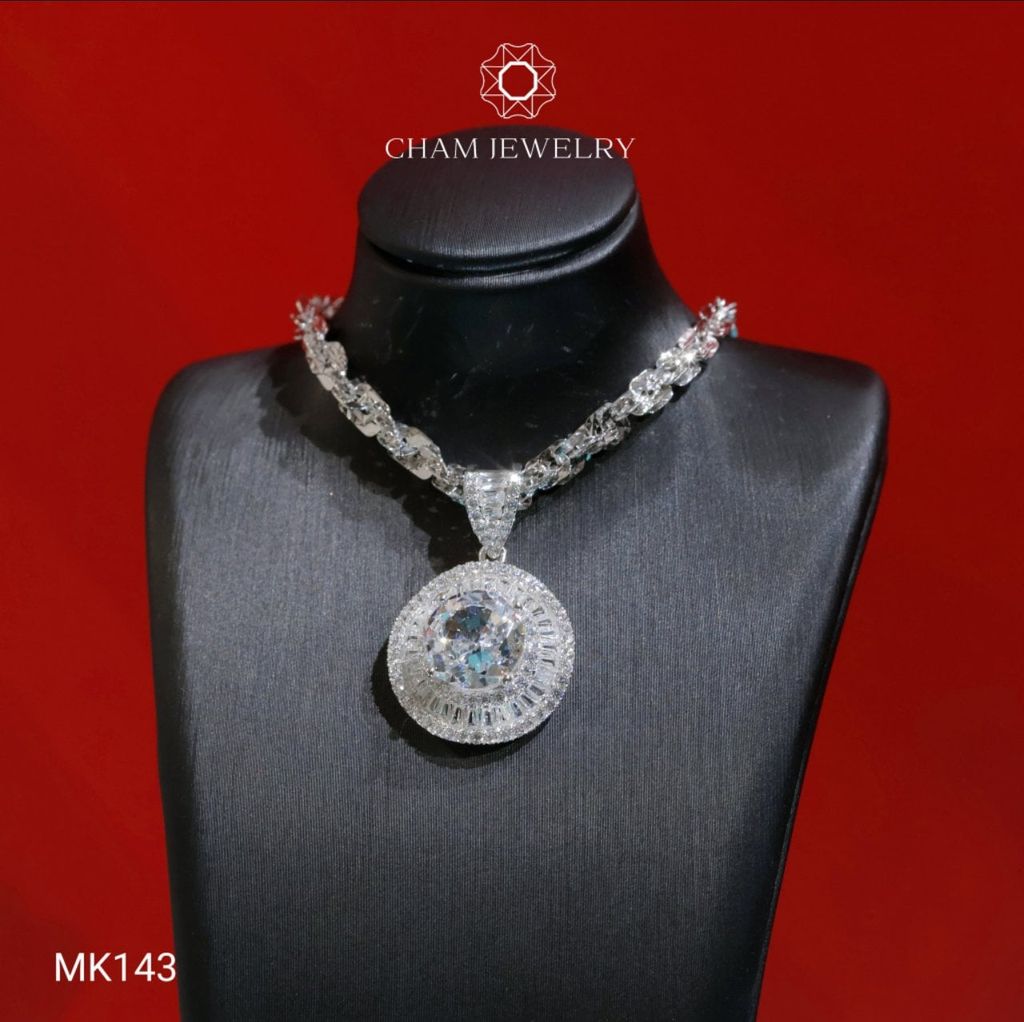 Mặt Dây Chuyền MK143 CHAM JEWELRY, Mặt Đá Nam Phi Chủ 10.0mm (Barcode TMA1391)