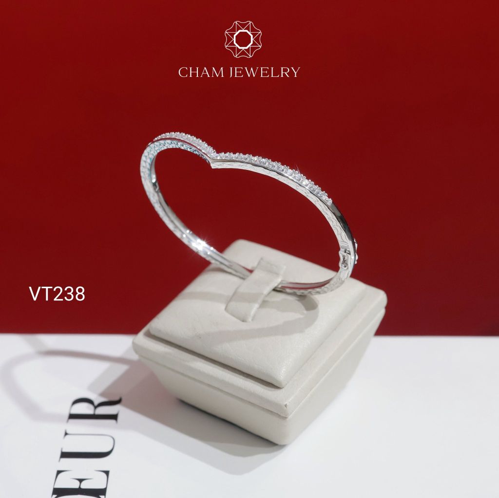 Vòng Tay VT238 CHAM JEWELRY, Vòng Kiểu Vương Miện (Barcode TV222)