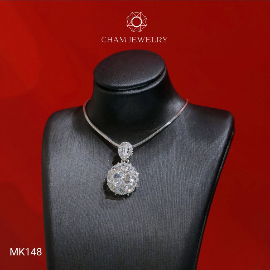 Mặt Dây Chuyền MK148 CHAM JEWELRY Mặt Đá Nam Phi Chủ 7.0mm (Barcode TMA1355)