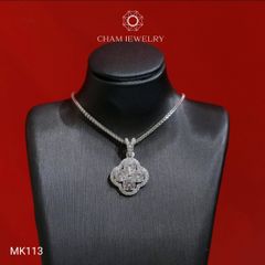 Mặt Dây Chuyền MK113 CHAM JEWELRY, Mặt 4 Lá (Barcode TMA1919).