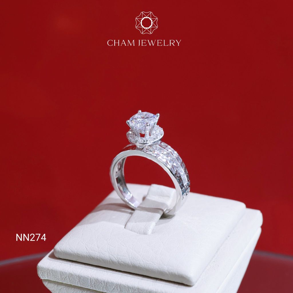 Nhẫn NN274 CHAM JEWELRY, Chủ 6.5mm (Barcode TNN1084-CN7231).