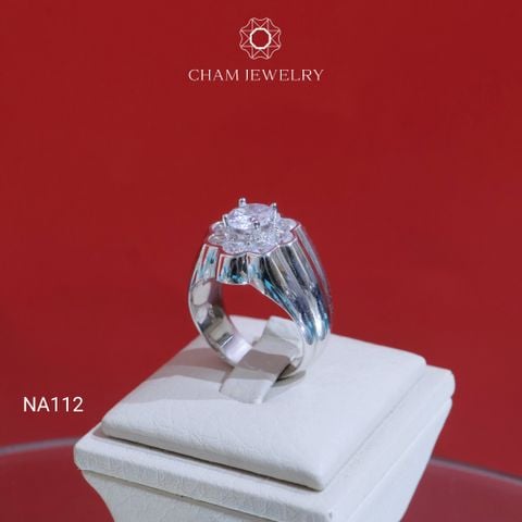 Nhẫn Nam NA112 CHAM JEWELRY, Chủ 6.5mm