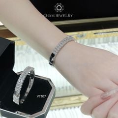 Vòng Tay CHAM JEWELRY VT107, Vòng 2 Hàng Đá( Barcode CV7267).