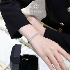 Vòng Tay CHAM JEWELRY VT116, Full Đá 4mm ( Barcode TV159).