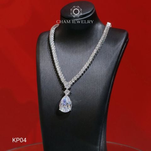 Dây Chuyền KP04 CHAM JEWELRY, Dây Tenic 2.5mm Phối Mặt (Barcode TDKM482)