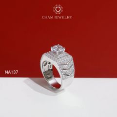 Nhẫn Nam NA137 CHAM JEWELRY, Chủ 7.0mm (Barcode PNH10).
