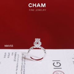 Nhẫn Nữ NNV55 Vàng 10k Chủ 5.4 Kim Cương Lab Grown Diamond