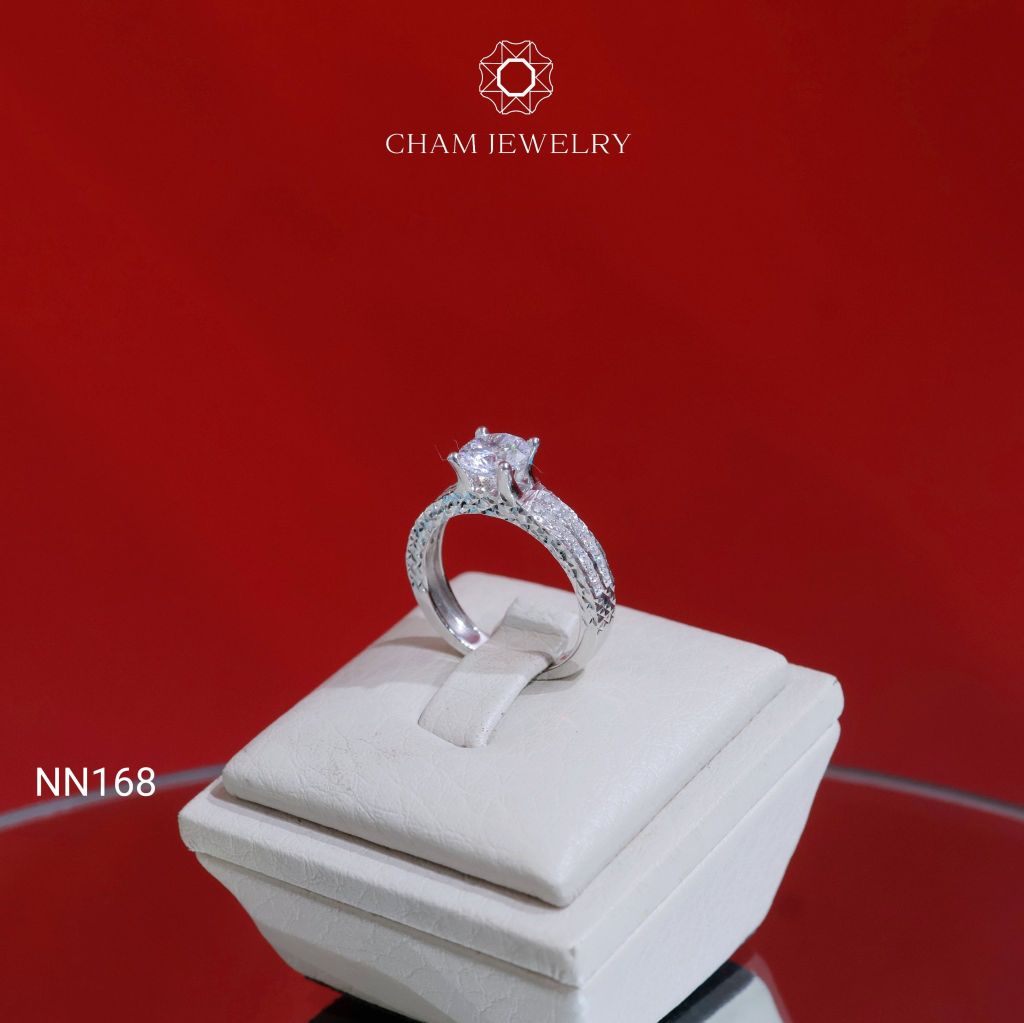 Nhẫn NN168 CHAM JEWELRY, Chủ 6.0mm (Barcode TNN949).