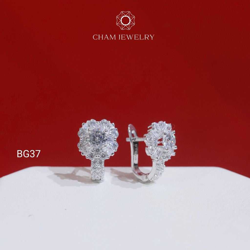 Hoa Tai CHAM JEWELRY BG37, Chủ 4.5mm (Barcode TBG1066).