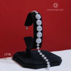 Lắc Tay LT70 CHAM JEWELRY, Lắc Tay Xoàn Tròn Chủ 5.5mm (Barcode TLT1357).