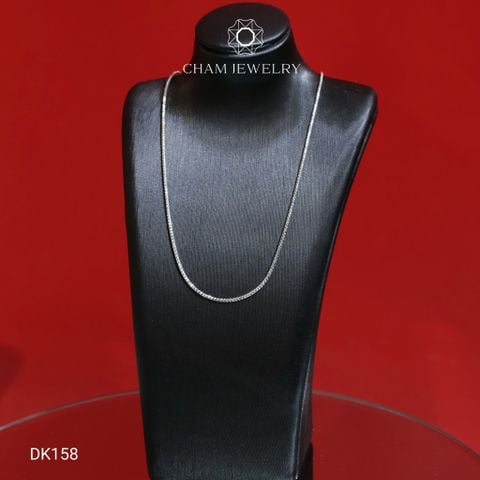 Dây Chuyền DK158 CHAM JEWELRY, Dây Mì Kim Cương, Bản 1.0mm (Barcode CH14D20).