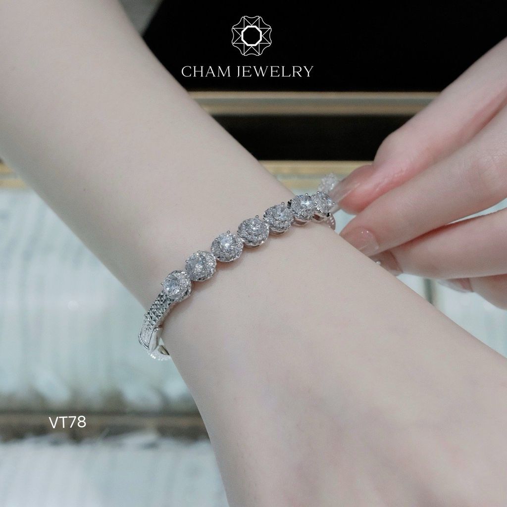 Vòng Tay CHAM JEWELRY VT78, Chủ 4.5mm( Barcode TV120).
