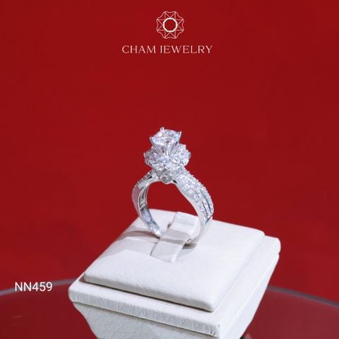 Nhẫn Nữ NN459 CHAM JEWELRY, Chủ 6.5mm (Barcod TNN1030).