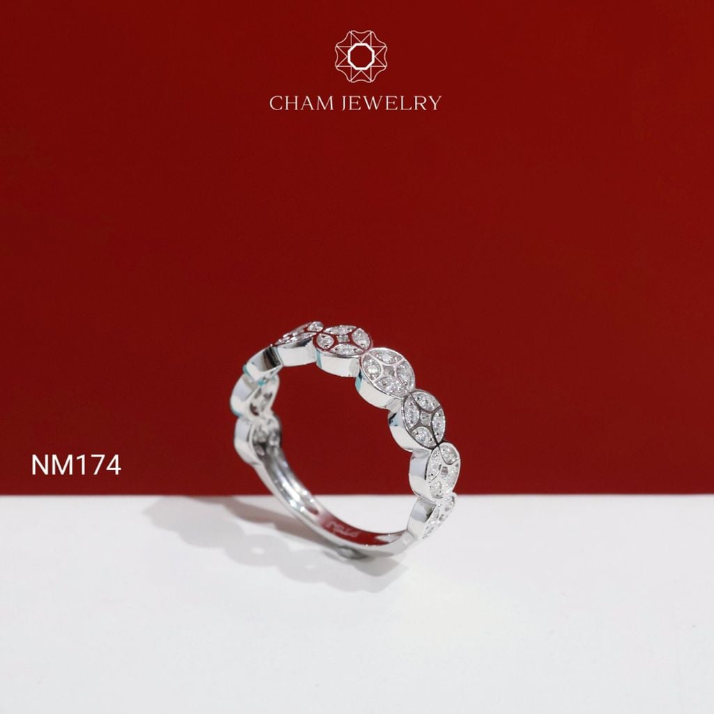 Nhẫn CHAM JEWELRY NM174, Nhẫn Kim Tiền Bản 4.5mm (Barcode C43N1789).