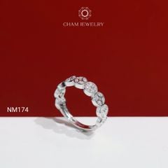 Nhẫn CHAM JEWELRY NM174, Nhẫn Kim Tiền Bản 4.5mm (Barcode C43N1789).