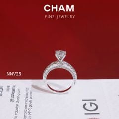 Nhẫn Nữ NNV25 Chủ 6.3mm Vàng 10k Kim Cương Lab Grown Diamond