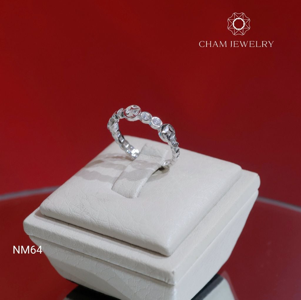 Nhẫn NM64 CHAM JEWELRY, Nhẫn Kim Tiền (Barcode TNDT65).