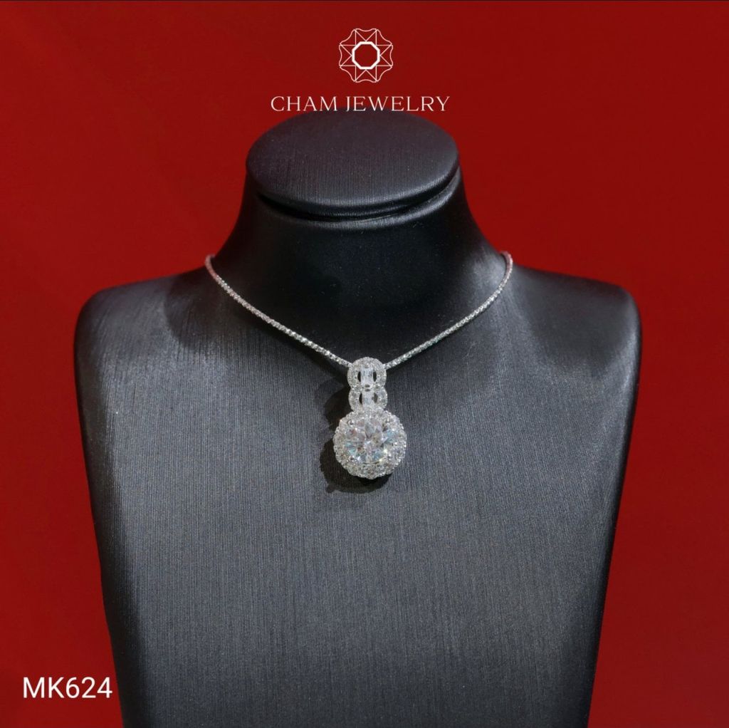 Mặt Dây Chuyền MK624 CHAM JEWELRY, Chủ 8.0mm (Barcode TMX351).