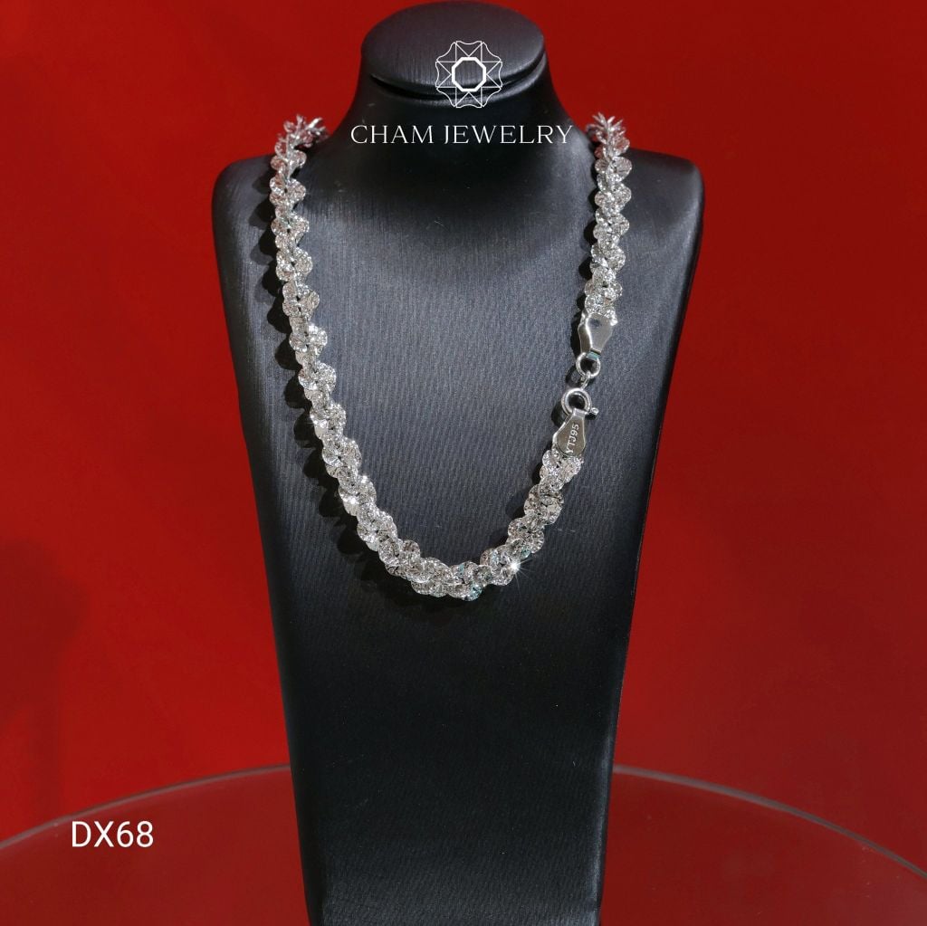 Dây Xoắn DX68 CHAM JEWELRY, Dây Xoắn Ovan Chạm Máy Bản 6.0mm (TDBC885)