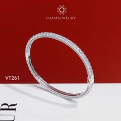 Vòng Tay CHAM JEWELRY VT261, Vòng Kiểu Full Đá 2.5mm (Barcode PVH382)