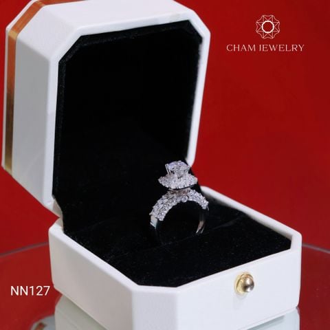 Nhẫn CHAM JEWELRY NN127, Chủ 6.0mm (Barcode TNN814).
