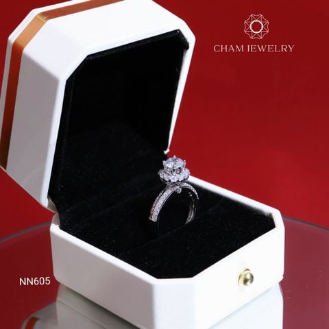 Nhẫn NN605 CHAM JEWELRY, Chủ 6.0mm (Barcode TNN1601-CATIN2002)
