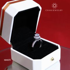 Nhẫn NN605 CHAM JEWELRY, Chủ 6.0mm (Barcode TNN1601-CATIN2002)