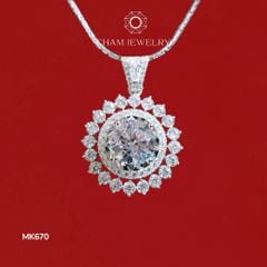 Mặt Dây Chuyền MK670 CHAM JEWELRY, Viên Chủ 9.0mm (Barcode TMA1772).