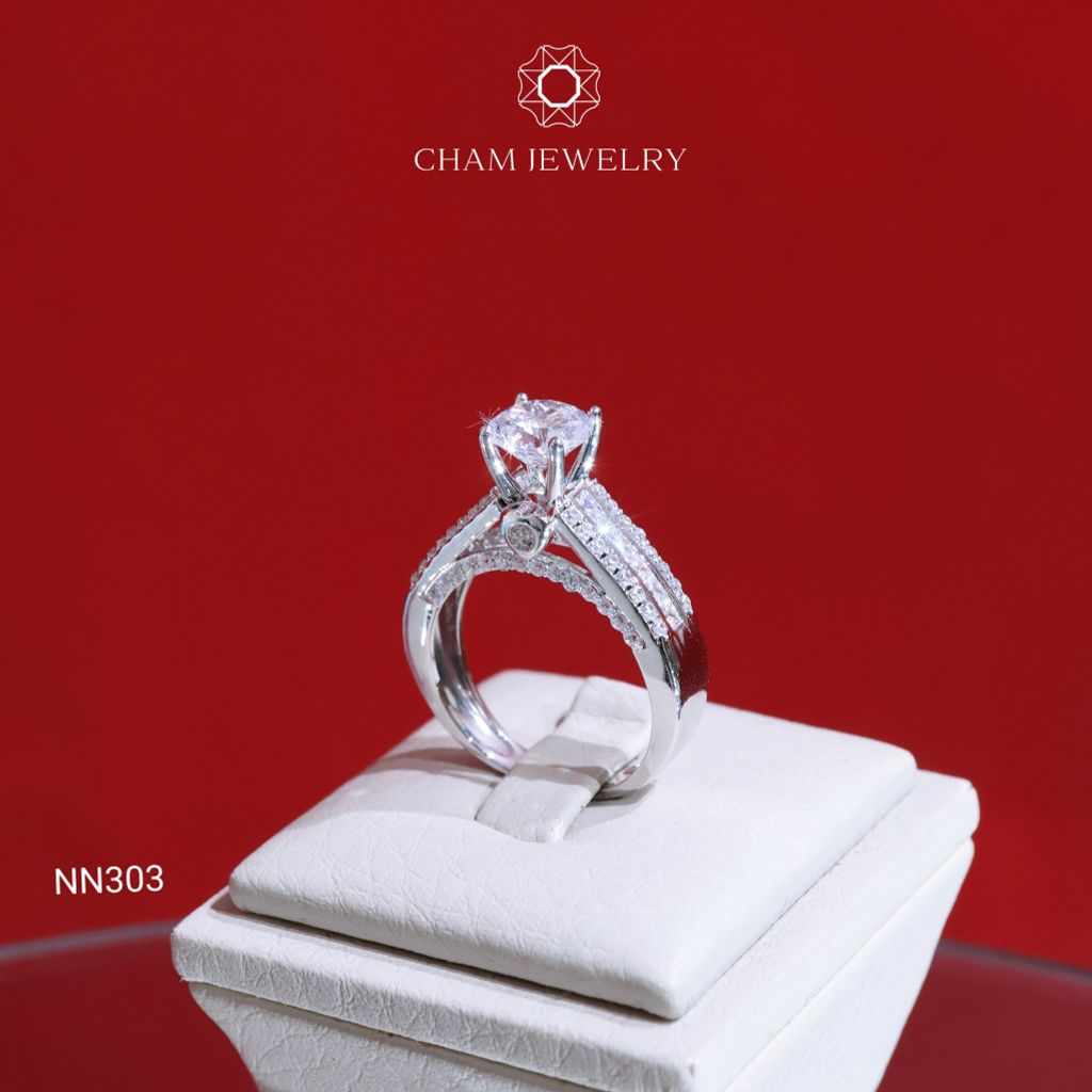 Nhẫn NN303 CHAM JEWELRY, Chủ 7.0mm (Barcode TNN1181).