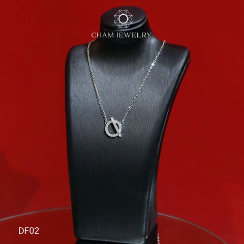 Dây Chuyền CHAM JEWELRY DF02, Full Moissanite Cao Cấp (Barcode OM05)